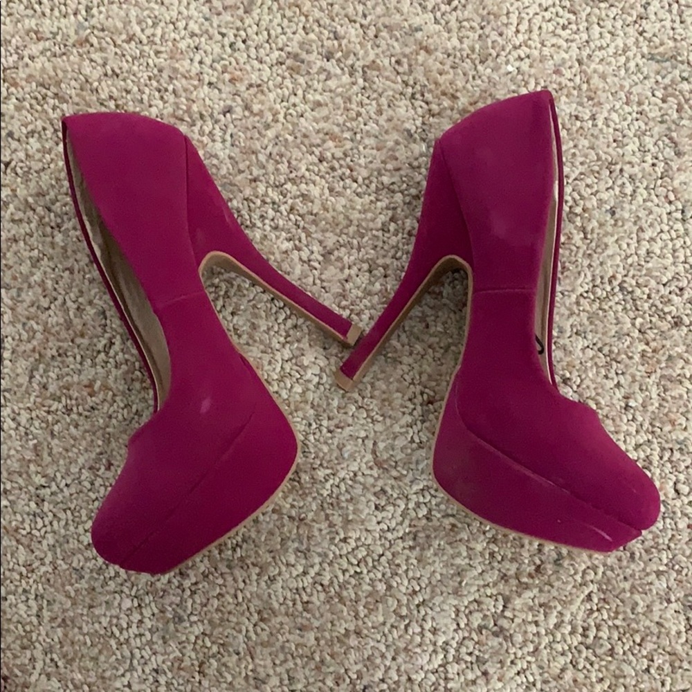 Pink Platform Heels - Picture 2 of 4